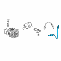 OEM Cadillac ATS Lower Oxygen Sensor Diagram - 12683553