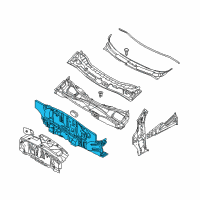 OEM 2010 Pontiac G3 Panel, Dash Diagram - 95950230