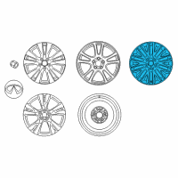 OEM 2018 Infiniti Q70L Aluminum Wheel Diagram - D0C00-1PM3A