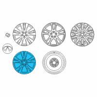 OEM 2015 Infiniti Q70L Aluminum Wheel Diagram - D0C00-1MU4A
