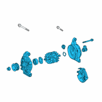 OEM Lexus GX460 Alternator Assembly With Regulator Diagram - 27060-38110