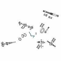 OEM Jeep Gladiator Hose-Axle Vent Diagram - 68338693AE