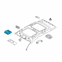 OEM 2014 Kia Sportage Lamp Assembly-OVERHEADEAD Console Diagram - 928003W010ED
