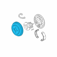 OEM Chevrolet Cobalt Drum-Rear Brake Diagram - 10388690