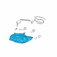 OEM 2012 BMW 128i Front Left Headlight Diagram - 63-11-7-263-643