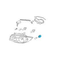 OEM 2012 BMW 128i Parking Light Bulb Socket Diagram - 63-11-6-952-785