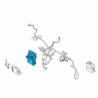 OEM Hyundai Tucson Junction Box Assembly-Instrument Panel Diagram - 91950-2S501