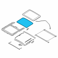OEM 2020 BMW M340i xDrive Seal Glass Slide-Tilt Roof P Diagram - 54-10-8-737-877