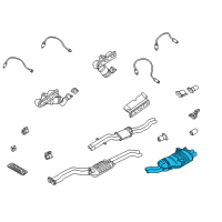 OEM 2001 BMW 330Ci Rear Muffler Assembly Diagram - 18-10-7-504-172