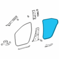 OEM Toyota Corolla Surround Weatherstrip Diagram - 62331-02321