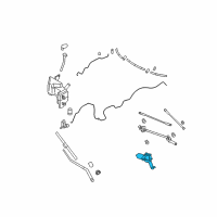 OEM 2012 Infiniti FX50 Motor Assy-Windshield Wiper Diagram - 28810-1CA0A