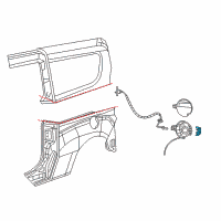 OEM Ram Housing-Fuel Filler Diagram - 68266301AA