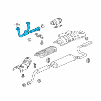 OEM 2011 Honda Odyssey Pipe A, Exhuast Diagram - 18210-TK8-A01