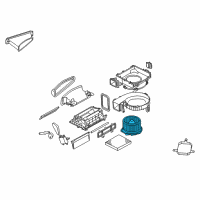 OEM 2014 Nissan GT-R Motor Assembly - Blower W/CASE Diagram - 27225-JK61A