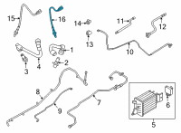 OEM 2021 Ford F-150 SENSOR - EXHAUST GAS - OXYGEN Diagram - ML3Z-9G444-A