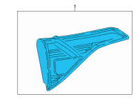 OEM GMC Acadia Combo Lamp Diagram - 84746319