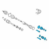 OEM 2011 Toyota Camry Boot Kit Diagram - 04427-33090