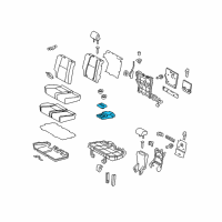 OEM 2016 Toyota 4Runner Armrest Assembly Diagram - 72830-35260-C3