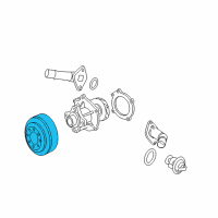 OEM Oldsmobile Bravada Pulley Diagram - 24576970