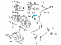 OEM Ford Mustang Filler Hose Diagram - JR3Z-9047-A