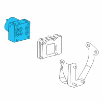 OEM 2005 Lincoln Aviator ABS Control Unit Diagram - 4L2Z-2C215-AA