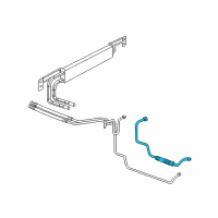 OEM 2012 Ram 3500 Tube-Oil Cooler Pressure And Ret Diagram - 68078244AA