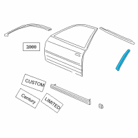 OEM 2002 Buick Regal Applique Diagram - 10308231