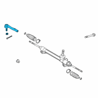 OEM Lexus ES350 Rod Assy, Tie, LH Diagram - 45470-39345