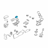 OEM 2013 Kia Sportage Cover-Console Indicator Diagram - 846523W020AK5