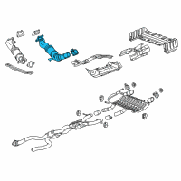 OEM 2022 Chevrolet Camaro Catalytic Converter Diagram - 84381705