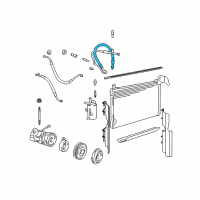 OEM 2008 Ford Crown Victoria Refrigerant Hose Diagram - 6W7Z-19867-AA