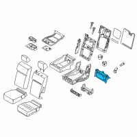 OEM 2022 Ford F-250 Super Duty Rear Cup Holder Diagram - FL3Z-1813562-AR