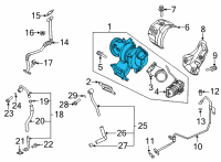 OEM 2021 Kia Sorento Turbocharger Diagram - 282312S300