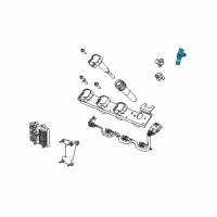 OEM 2009 Cadillac SRX Crankshaft Sensor Diagram - 12580429