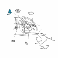 OEM 2003 Hyundai XG350 Front Clock Spring Contact Assembly Diagram - 93490-38001