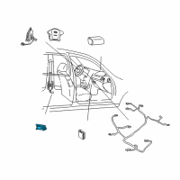 OEM 2001 Hyundai XG300 Sensor Assembly-Satellite, RH Diagram - 95920-39100