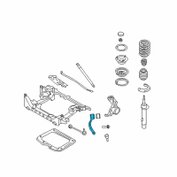 OEM 2011 BMW 335i xDrive Left Traction Strut With Rubber Mounting Diagram - 31-12-6-768-983