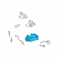 OEM 2009 Lexus LX570 Charcoal Canister Assembly Diagram - 77740-60471