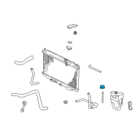 OEM 1994 Acura Integra Cap Set, Reserve Tank Diagram - 19110-P08-000
