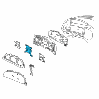 OEM 2005 Ford Taurus Speedometer Head Diagram - 3F1Z-17255-AA