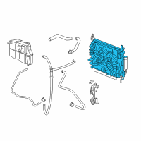 OEM 2011 Chrysler 300 Engine Cooling Radiator Diagram - 68050126AB