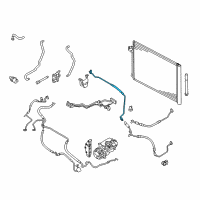 OEM 2011 BMW X6 A/C Liquid Line Hoses Diagram - 64509192396