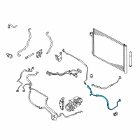 OEM 2011 BMW X6 A/C Liquid Line Hoses Diagram - 64509192397