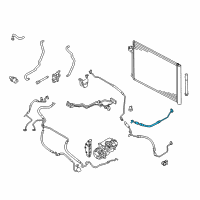 OEM 2010 BMW X6 A/C Liquid Line Hoses Diagram - 64509192398