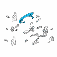 OEM 2020 Kia Soul Rear Door Outside Handle Diagram - 83651K0020