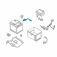 OEM 2020 Hyundai Veloster N Battery Sensor Assembly Diagram - 37180-K9000