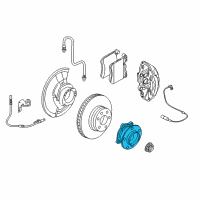 OEM 2017 BMW X6 Wheel Hub With Bearing, Front Diagram - 31-22-7-850-161