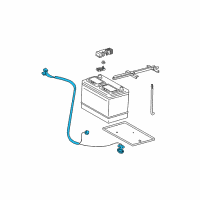 OEM 2003 Toyota Tundra Positive Cable Diagram - 82122-34071