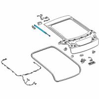 OEM 2011 Chevrolet Volt Support Strut Diagram - 23282827