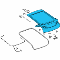 OEM 2011 Chevrolet Volt Lift Gate Diagram - 25982911